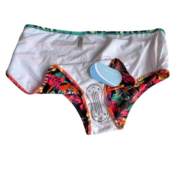 Hilinker Women’s High-Waisted Bikini Cut-Out Sports Crop Top Swimsuit Set, XL - Picture 12 of 14